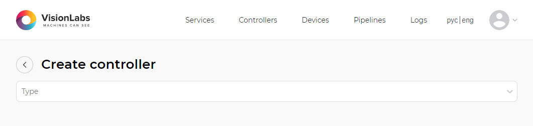 Controller creation form