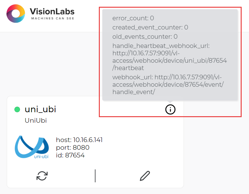 Additional information about device Parameters