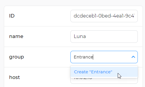 Figure 20. Create group