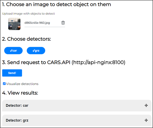 Detect request interface