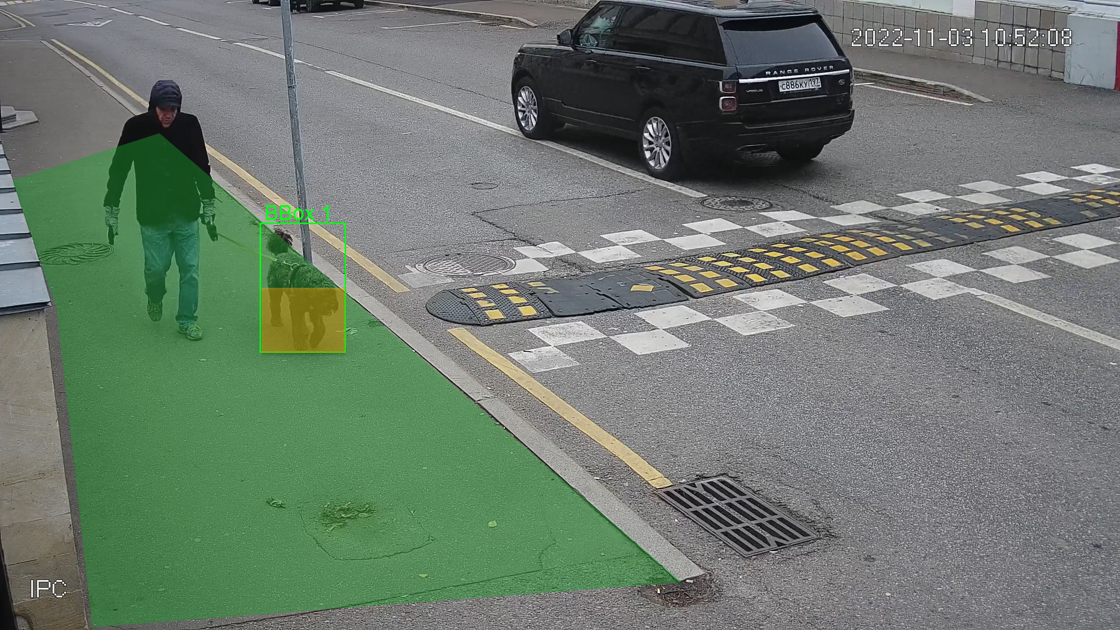 Example of the «A animal entering the region» handler