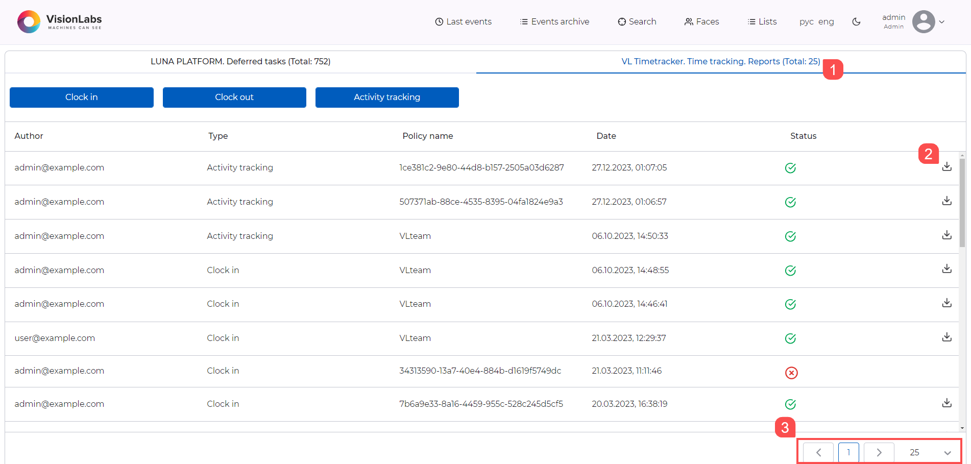 The “VL Timetracker. Time tracking. Reports” tab