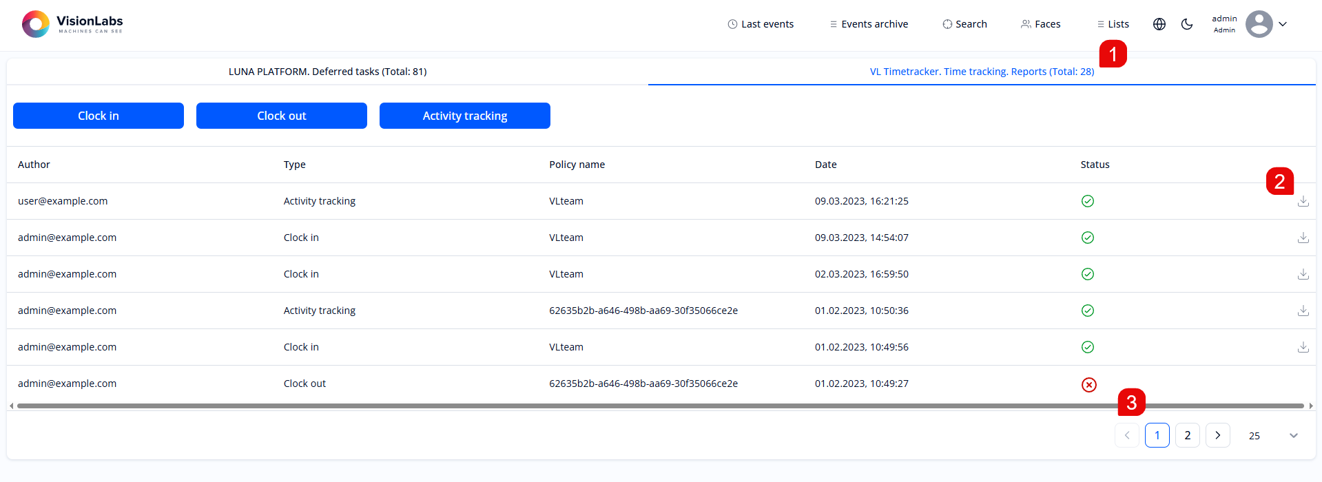 The “VL Timetracker. Time tracking. Reports” tab