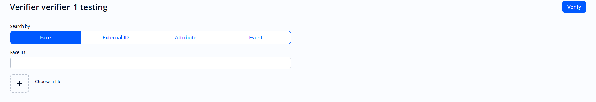 “Verifier testing” form