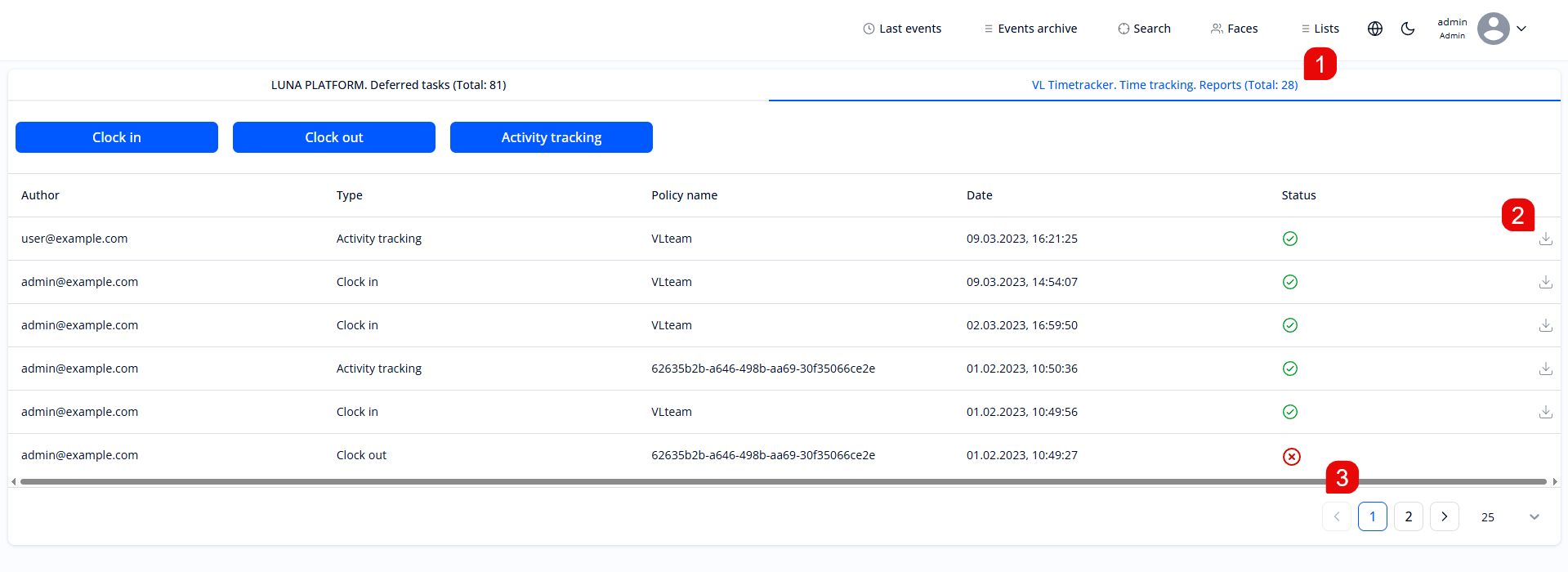 The “VL Timetracker. Time tracking. Reports” tab