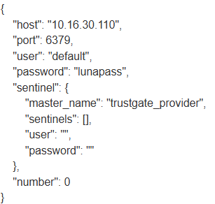 LUNAPASS_REDIS_DB_ADDRESS parameters
