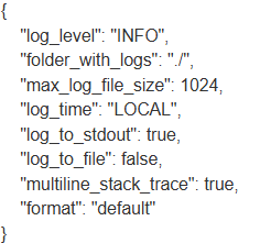 LUNAPASS_VIDEO_LOGGER parameters