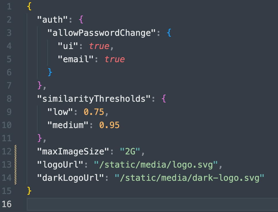 Paths for logo files in config.json