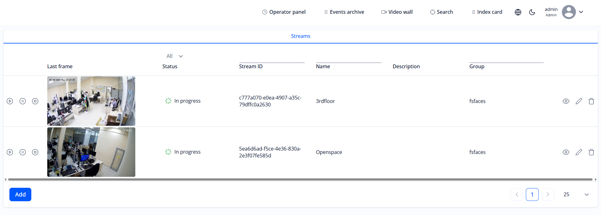 “Event sources” section