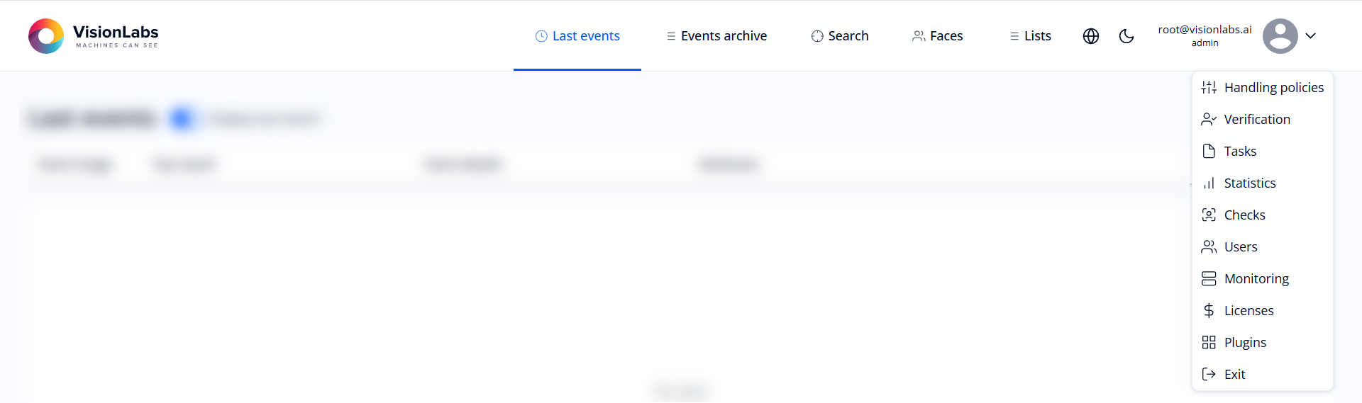 Sections of the Interface