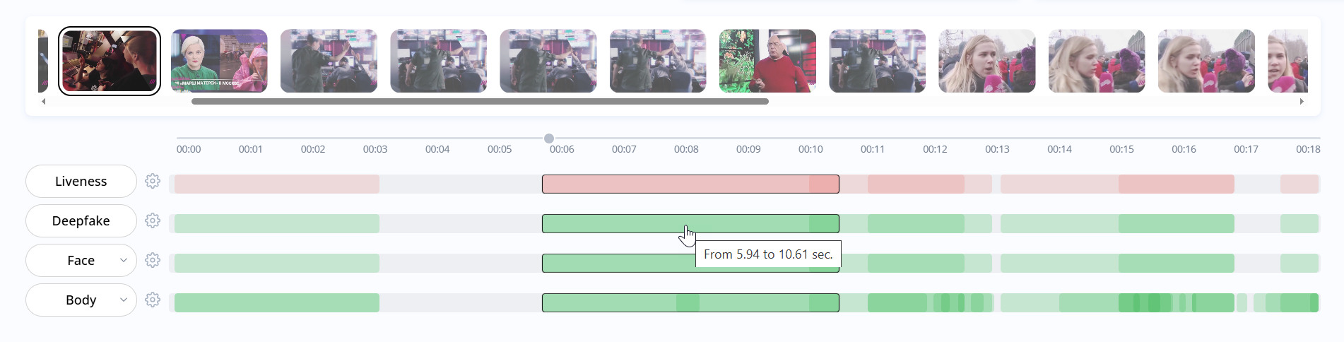 Video segment timecode