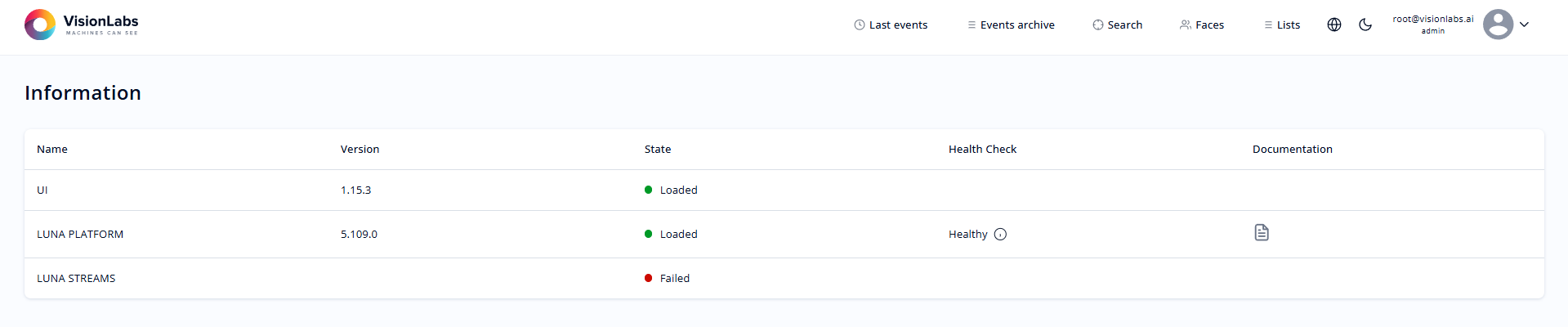 “Monitoring” section